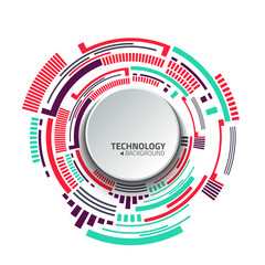 Abstract technology background. Vector illustration with futuristic elements.