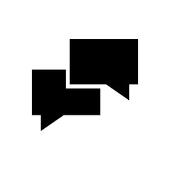 Messaging, chat box glyph icon