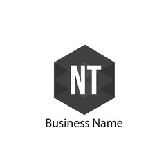 Initial Letter NT Logo Template Design