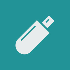 Silhouette icon USB flash drive