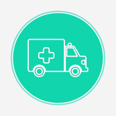Ambulance vector icon sign symbol