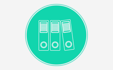 Binders vector icon sign symbol