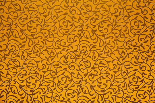 Beautiful classical carpet of machine work. Persian Carpet Texture, abstract ornament. Round mandala pattern, Middle Eastern Traditional Carpet Fabric Texture. © kanpisut