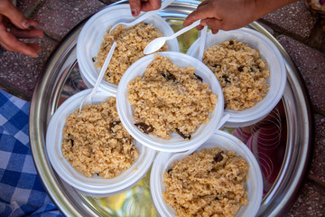Turkish Pilav / Pilaf Rice in the Boiler.