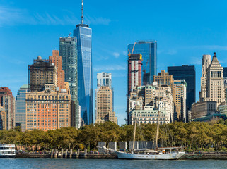 New York City Manhattan skyline.