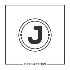 Initial Letter J Logo Template Vector Design