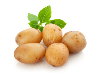 Jacket potatoes with basil © angorius