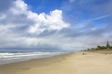 Fototapeta na wymiar Landscape Scenery of Papamoa Beach, New Zealand