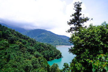 Fototapeta na wymiar View of Sun Moon Lake in Taiwan