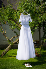 White wedding dress
