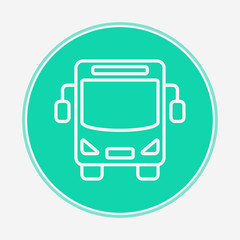 Bus vector icon sign symbol