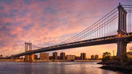 Fototapeta na wymiar Manhattan Bridge, New York City, USA