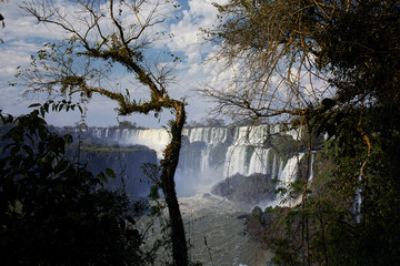 Brazil, Argentina, Iguazu National Park (UNESCO World Heritage List, 1984). Iguazu Falls
