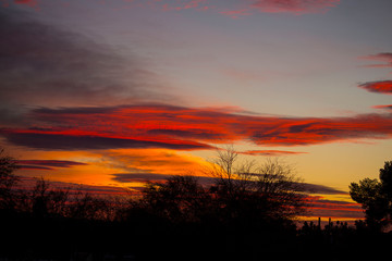 Obraz premium sunset in the mountains