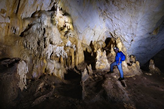 Dripstone cave, cave of Pellumbas, Pellumbas, Qark Tirana, Albania, Europe