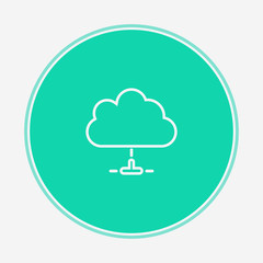Cloud vector icon sign symbol