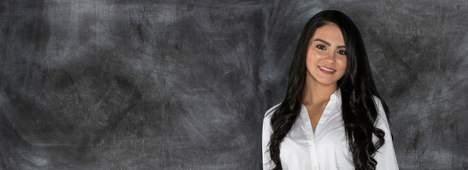 Happy Hispanic Businesswoman