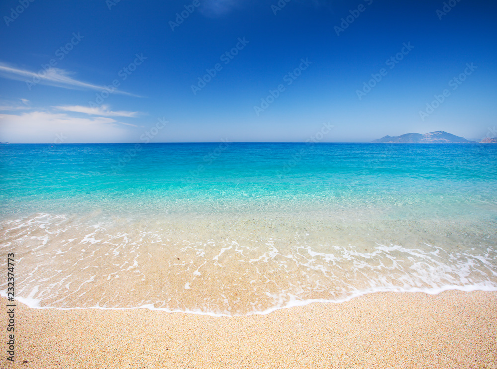 Wall mural beach and beautiful tropical sea