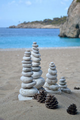 Fototapeta na wymiar Seaside and pebbles
