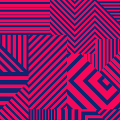 Fototapeta premium Abstract stripped geometric background. Vector illustration