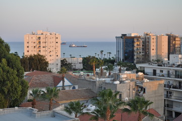 Fototapeta na wymiar The beautiful Overview City Centre Limassol in Cyprus