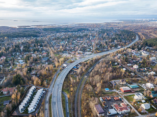 Aerial view of the village Fox Nose