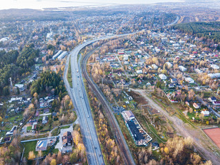 Aerial view of the village Fox Nose