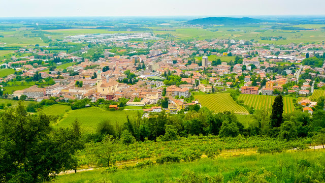 Aerial view of Cormons