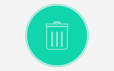 Garbage vector icon sign symbol