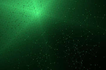 Abstract geometry surfaces, lines and points background