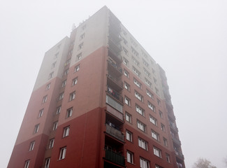 Fototapeta premium Reconstructed block of flats in Czech Republic built in communism era