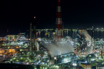 工場夜景 (10月)