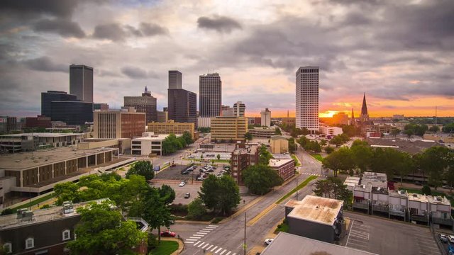 Tulsa, Oklahoma, USA Downtown Skyline