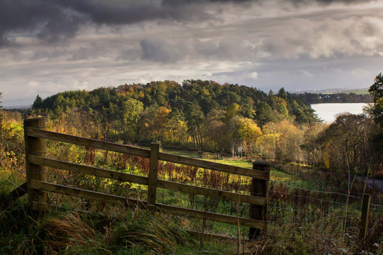 Scottish landscape near Glasgow 
