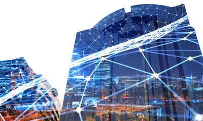 E-commerce and social concept. 3d rendering