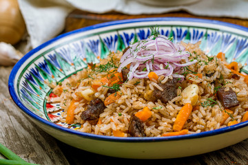 pilaf with beef