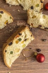 Slices of traditional Italian Christmas Dessert