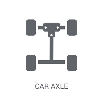 car axle icon. Trendy car axle logo concept on white background from car parts collection
