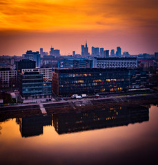 Zmierzch nad Wisłą © Drone in Warsaw