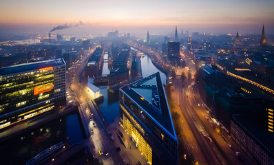 Obraz premium Hamburg Skyline