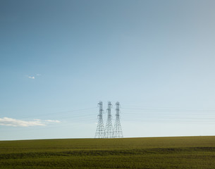 Electrical power lines.