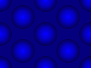 Blue 3d balls. Seamless pattern. Close-up. Background. Texture.