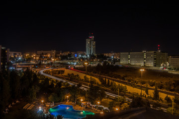 Fototapeta na wymiar Views from the Hotel Ramada. Jerusalem, Israel