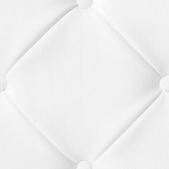 Light white luxury upholstery sofa texture background concept for clean gray vintage leather furniture pattern wallpaper, closeup interior elegant armchair mattress surface detail, real tuft material.