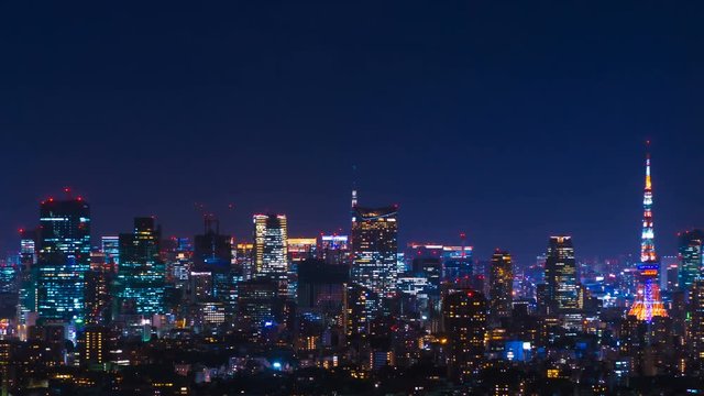 Tokyo night view · Time lapse