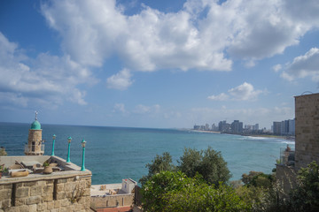 Naklejka premium Jaffa Harbour. Tel Aviv, Israel