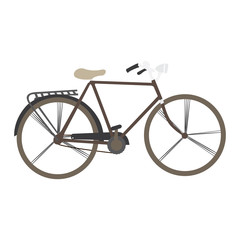 Fototapeta na wymiar Isolated vintage bicycle image. Vector illustration design