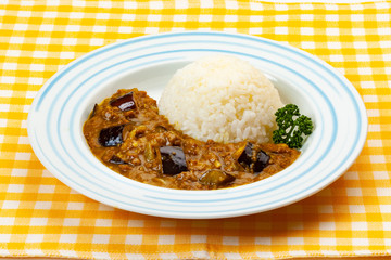 茄子と挽き肉のカレー