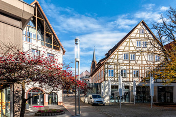 Stadtmitte von Nagold, Baden Württemberg, Schwarzwald 