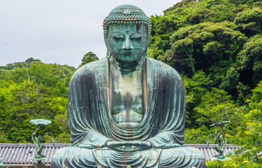 Most famous landmark in Kamakura - The Great Buddha Daibutsu